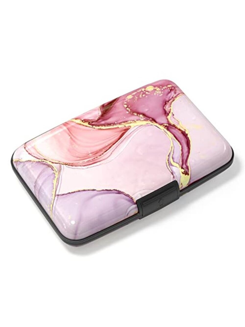 RFID Blocking Credit Card Holder Wallet Aluminum Slim Compact Women ID Case